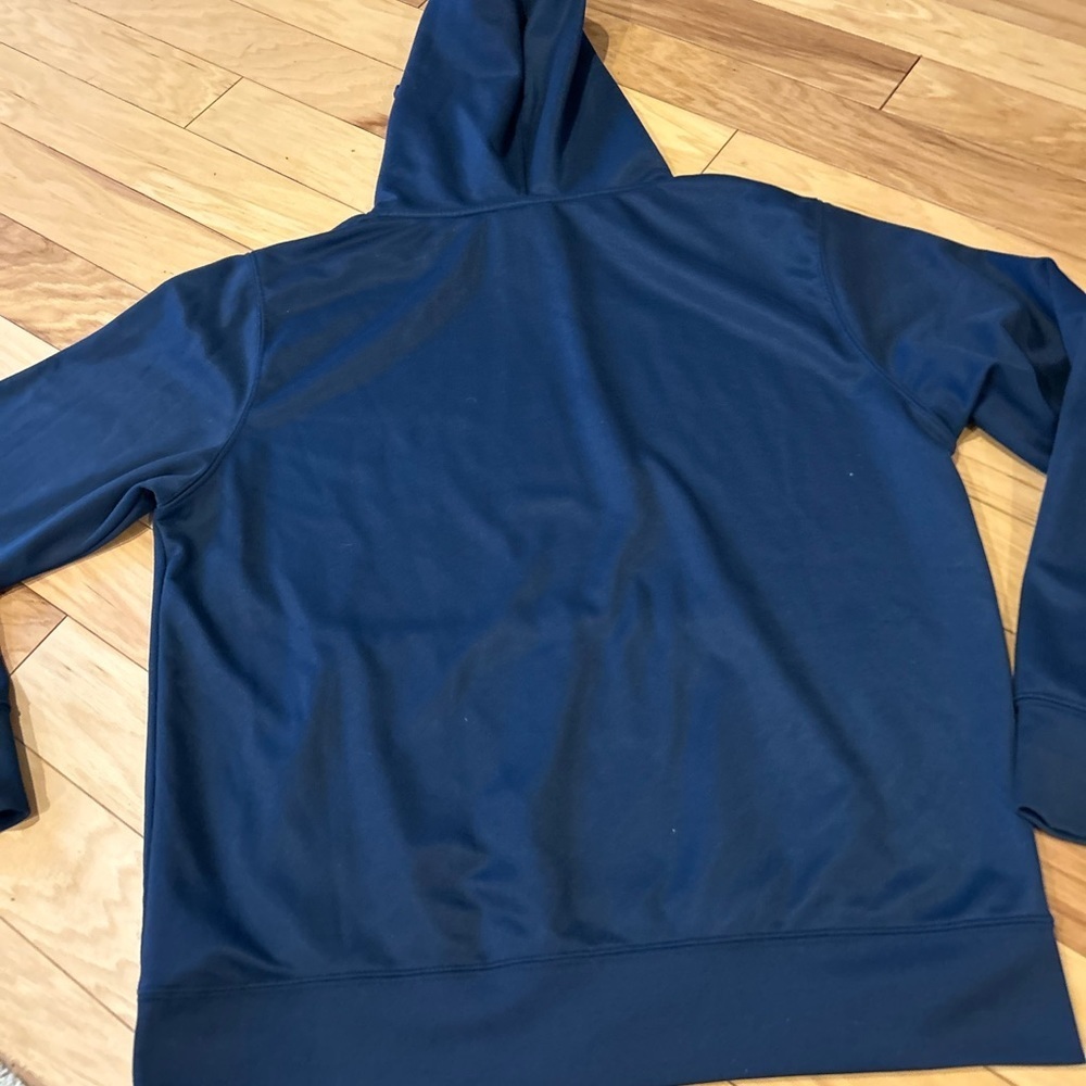 Auburn Tigers Navy Blue & Orange Pullover Fleece Hoodie Sweatshirt Size L - Picture 5 of 10